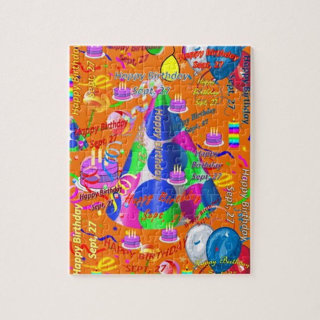 Septembre, 27 Anniversaire Jigsaw Puzzle (Vertical)