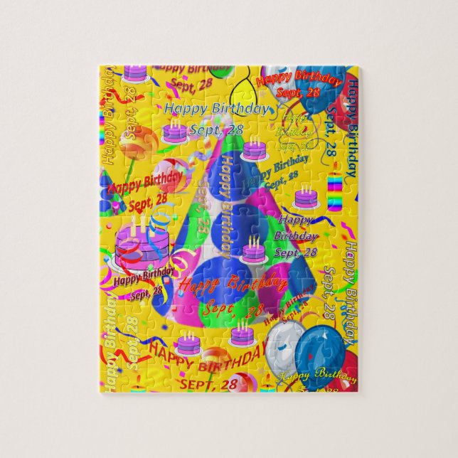 Septembre, 28 Anniversaire Jigsaw Puzzle (Vertical)