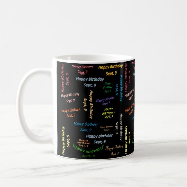 Septembre 9 Anniversaire Mug (Gauche)