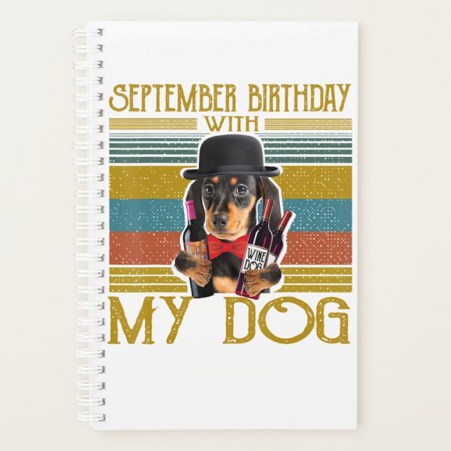 Septembre Anniversaire Avec Mon Chien Dachshund 20 (Devant)
