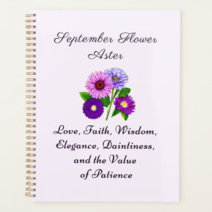 Septembre Mois de naissance Aster personnalisé