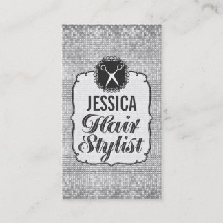 Séquins Argent Sparkle Hair Styliste Rendez-vous