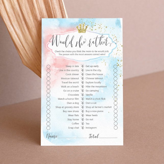 Serait-elle plutôt rose bleu or sexe révéler jeu (Créateur téléchargé)