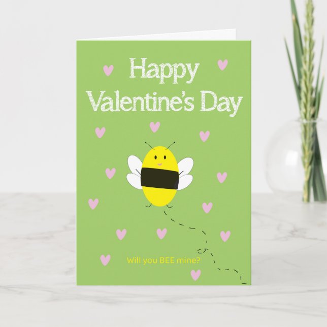 Seras-Tu Ma Abeille Carte de la Saint-Valentin (Devant)