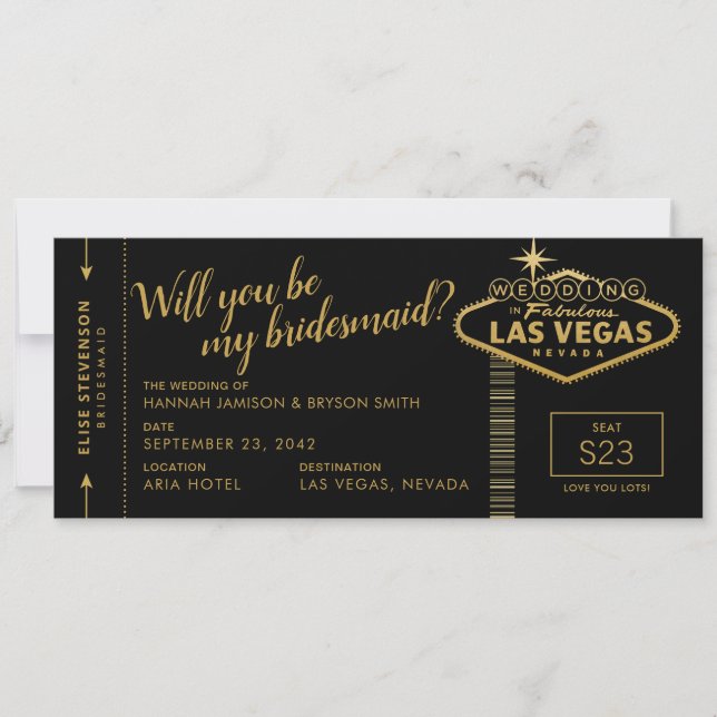 Seras-tu ma Bridesmaid Las Vegas Destination ? (Devant)