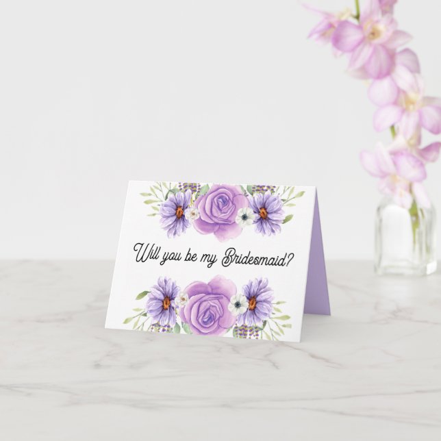 Seras-tu ma carte de proposition Bridesmaid ? (Orchidée)