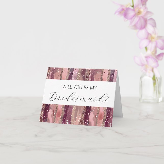 Seras-tu ma carte de proposition Bridesmaid ? (Orchidée)