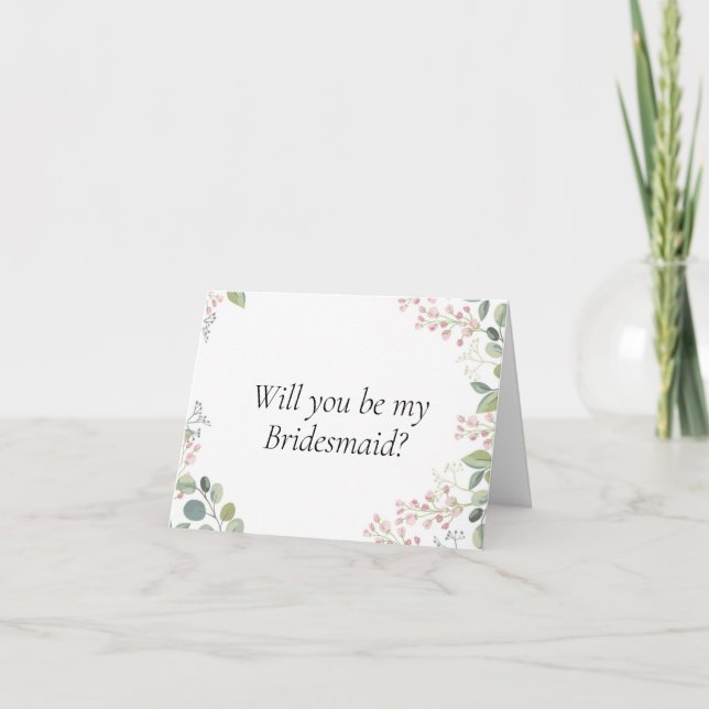 Seras-tu ma carte de proposition Bridesmaid ? (Devant)