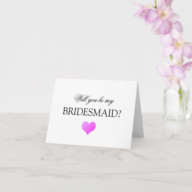 Seras-tu ma carte de proposition Bridesmaid ? (Orchidée)