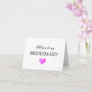 Seras-tu ma carte de proposition Bridesmaid ?