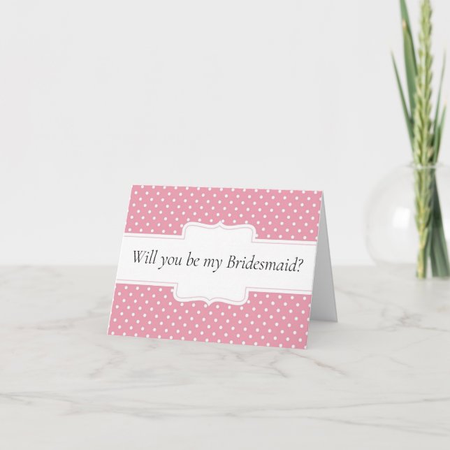 Seras-tu ma carte de proposition Bridesmaid ? (Devant)