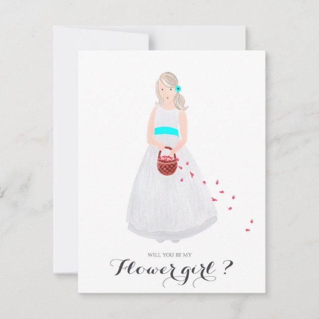 Seras-tu ma demoiselle d'honneur carte personnalis (Devant)