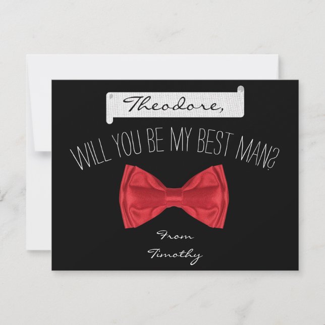 Seras-tu mon témoin de mariage Carte (Devant)