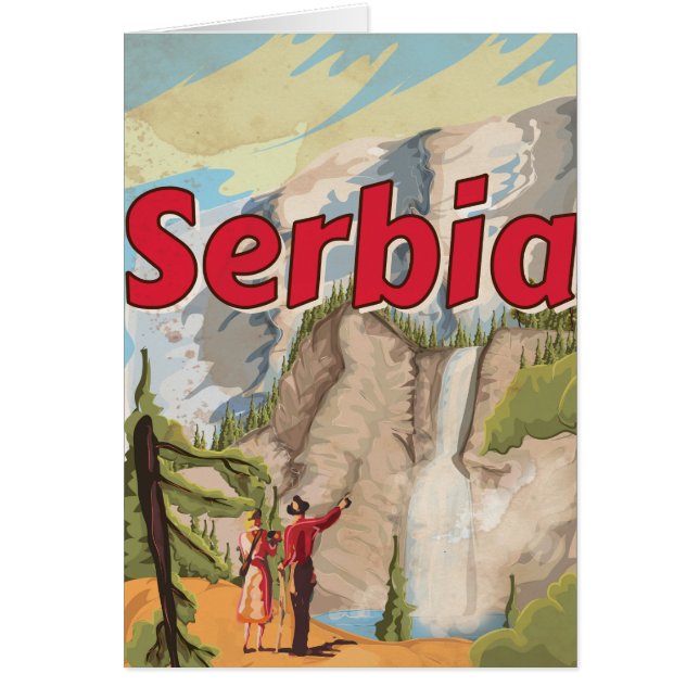 Serbia vintage Travel Poster (Devant)