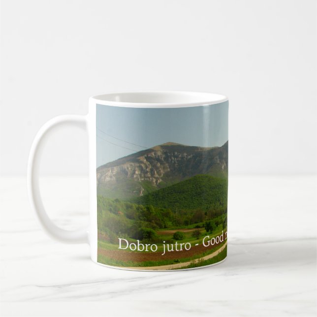 Serbie Mount Rtanj Good Morning Souvenir Mug (Gauche)