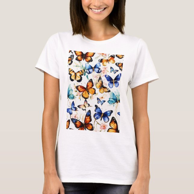"Sérénade de printemps : T-shirt pour femmes papil (Devant)
