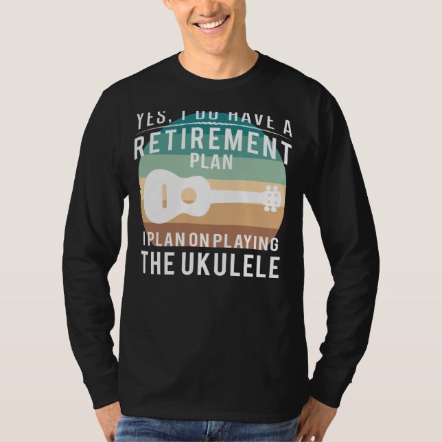 Sérénade de retraite Ukulele : T-Shirt Drôle Des (Devant)