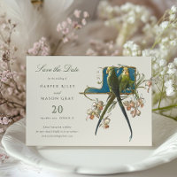 Serene Aviary "Save the Date" Faire-part de mariag