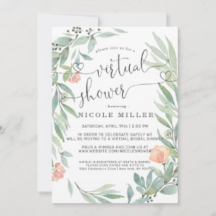Serene Botanical Wild Meadow Virtual Bridal