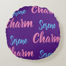 Serene Charm Round Coussin