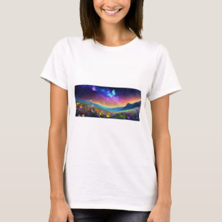 Serene Fleur sauvage Meadow T-Shirt Design