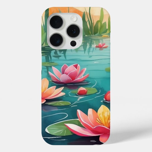 Serene Lotus Pond coque iphone (Verso)