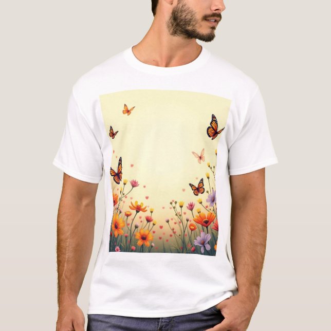 Serene Meadow Bliss T-Shirt Design (Devant)