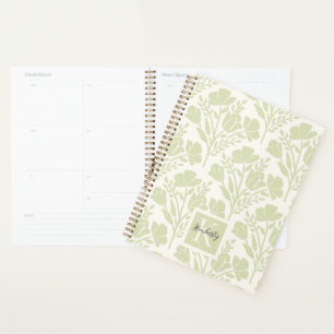 Serene Neutral Florals Monogramme