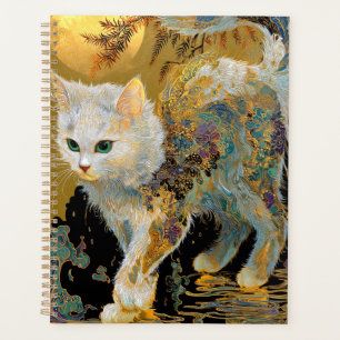 Serene Rinpa Cat   Zen or japonais