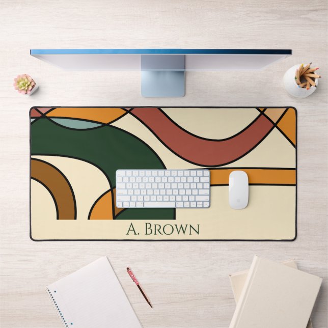 Serene Savanna Gentle Abstract Earthy Monogram  (Bureau 1)