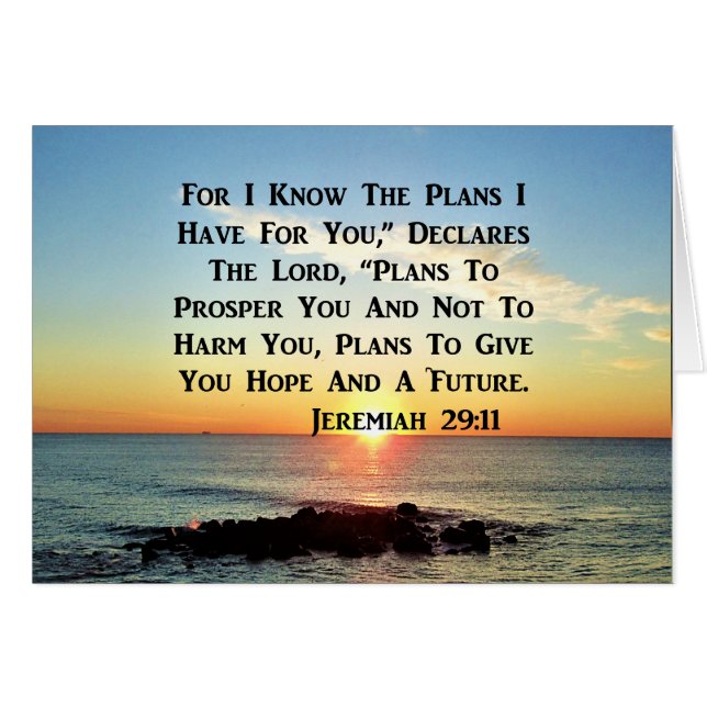 SERENE SLEVER JEREMIAH 29:11 CONCEPTION DE SCRIPTU (Devant horizontal)