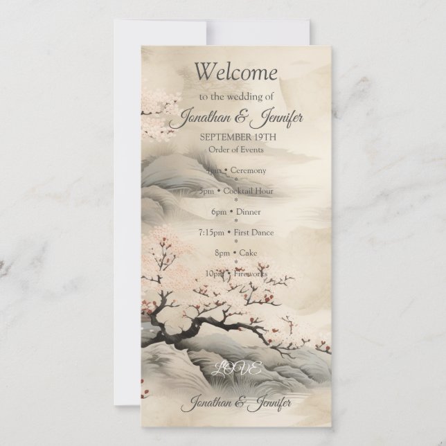 Serene Tranquility Ikebana Thème japonais (Devant)