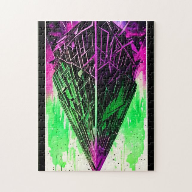 Serene Watercolor Harmony Puzzle - 252 pièces (Vertical)