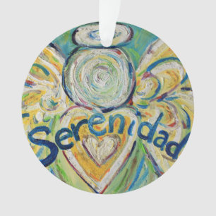 Serenidad Angel Word Art Cadeau de vacances