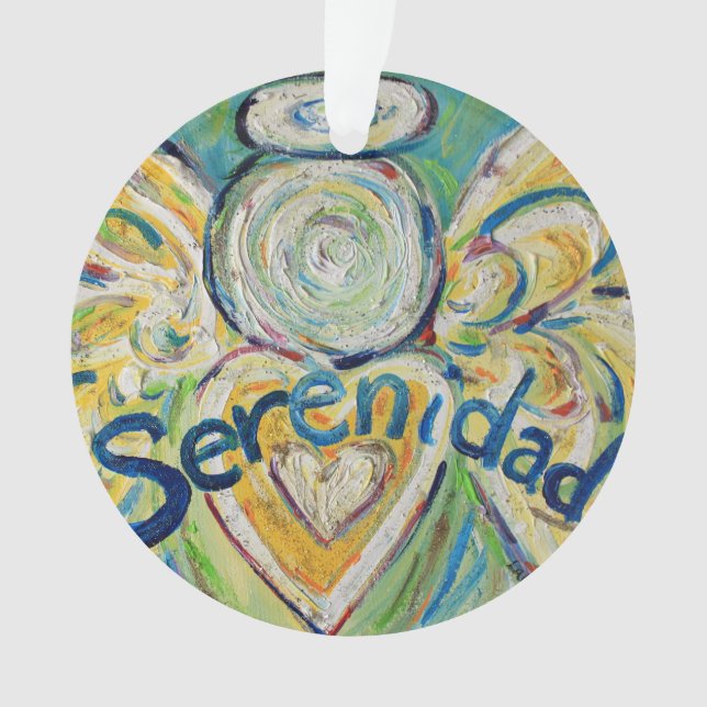 Serenidad Angel Word Art Cadeau de vacances (devant)