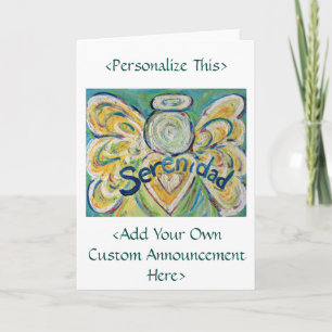 Serenidad Word Angel Carte de voeux Inspirationnel