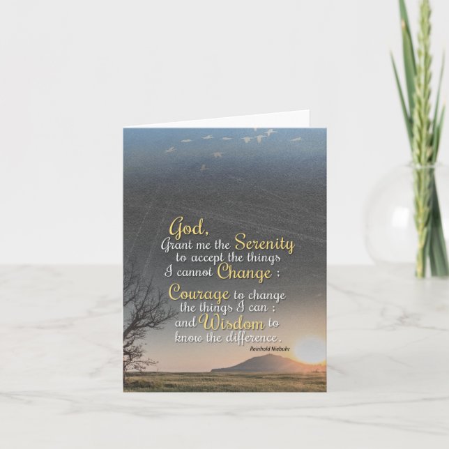 Sérénité, Courage et Sagesse (Devant)