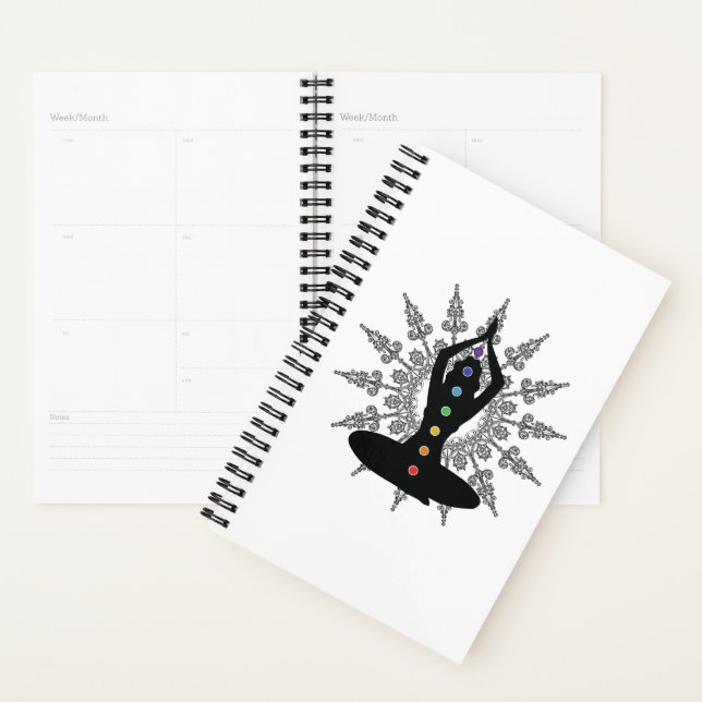 Sérénité dans l'alignement : Pose de Yoga et Chakr (Devant avec enveloppe)