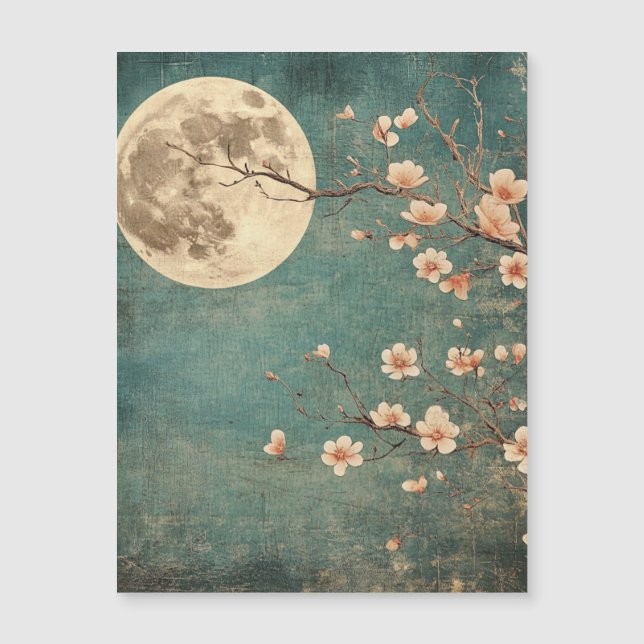 Sérénité de la fleur de cerisier sur la Lune (Devant)