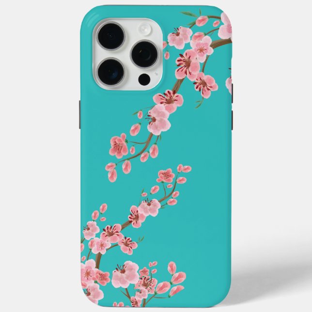 Sérénité des fleurs de cerisier en étui de télépho (Verso)