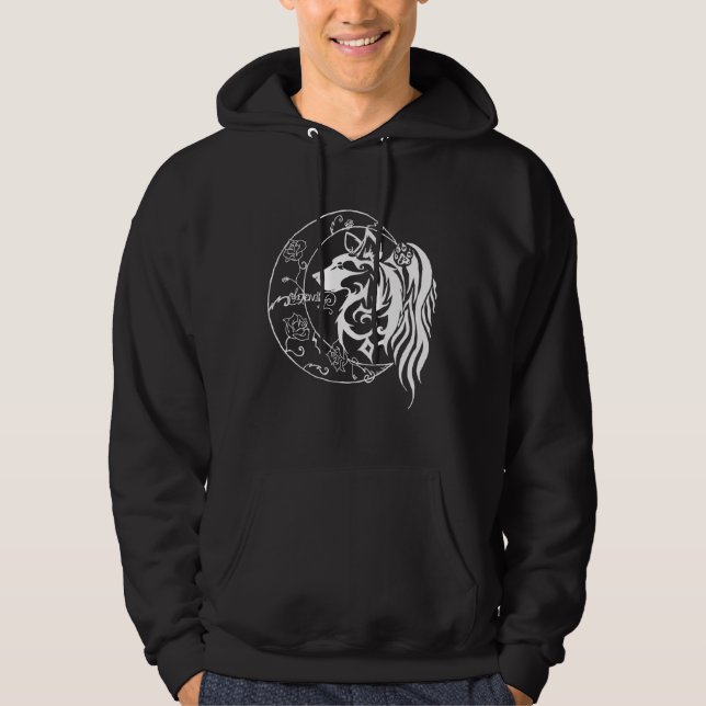 Sérénité du Coeur - Sweat - shirt à capuche (Blanc (Devant)