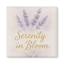 Sérénité en fleurs — Magnet 