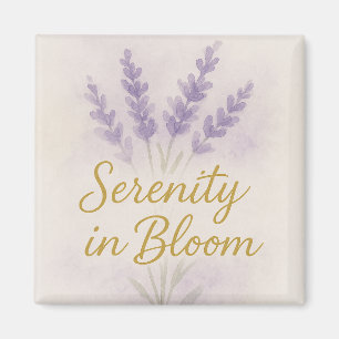 Sérénité en fleurs — Magnet 