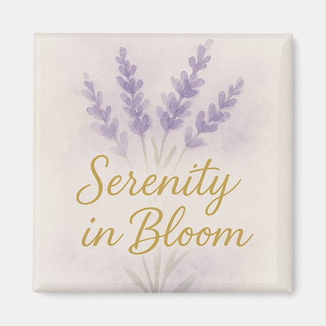 Sérénité en fleurs — Magnet  (Devant)