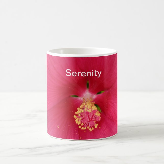 Sérénité Hibiscus rose café Mug (Centre)