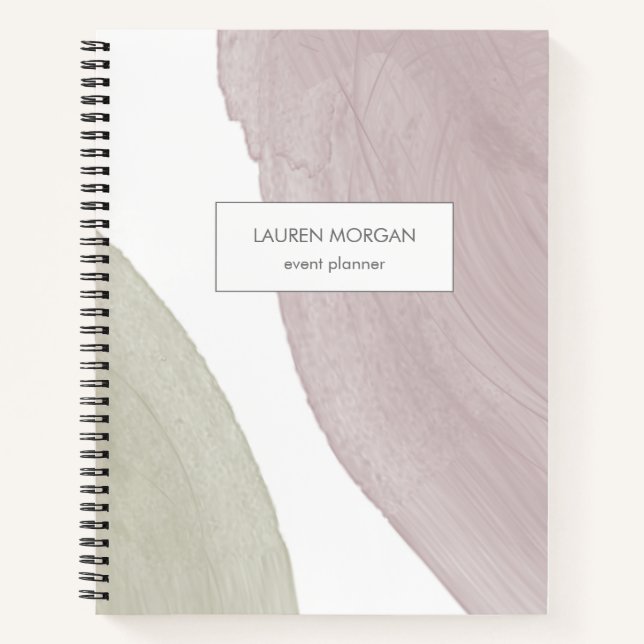 Sérénité moderne | Carnet moderne personnalisé (Devant)
