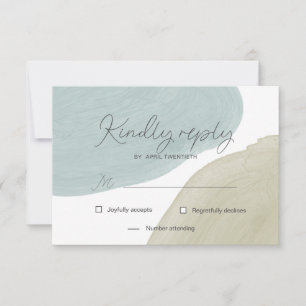 Sérénité Moderne   Carton de réponse RSVP