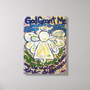 Sérénité Prière Angel Peinture Toile Art Impri