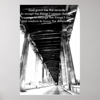 Sérénité prière Motivation Poster