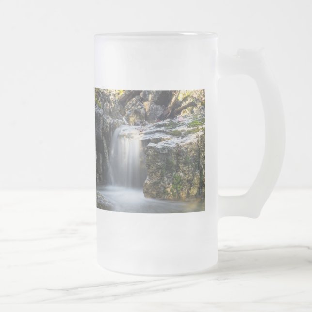 Sérénité Spa Chutes de verre givrée Beer Mug (Droit)